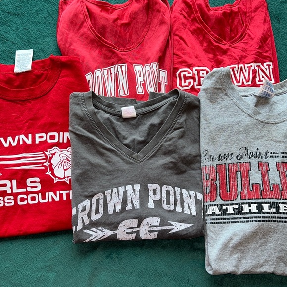 Russell Athletic Other - Crown Point Indiana Bulldogs Girls Cross Country T-shirts Uniforms Lot
